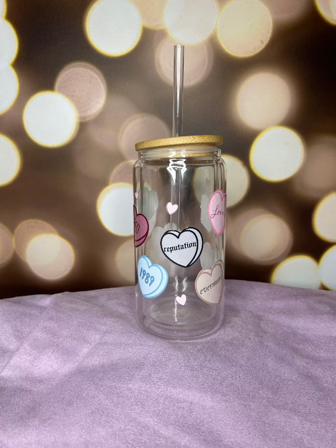 Candy Hearts of the Eras Tumbler