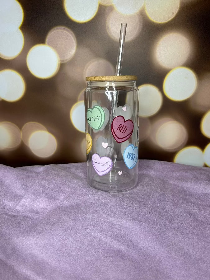 Candy Hearts of the Eras Tumbler